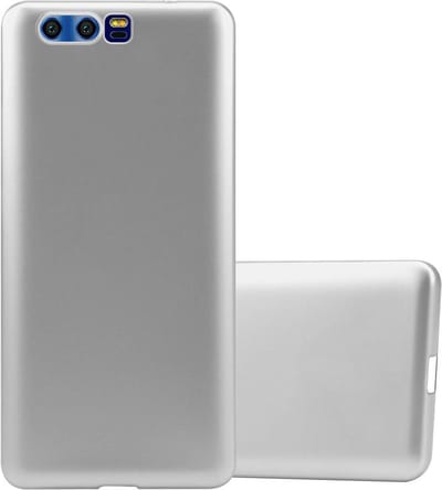 Cadorabo Hoesje geschikt voor Honor 9 in METALLIC ZILVER - Beschermhoes gemaakt van flexibel TPU silicone Case Cover