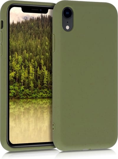kalibri hoesje geschikt voor Apple iPhone XR - backcover voor smartphone - olijfgroen