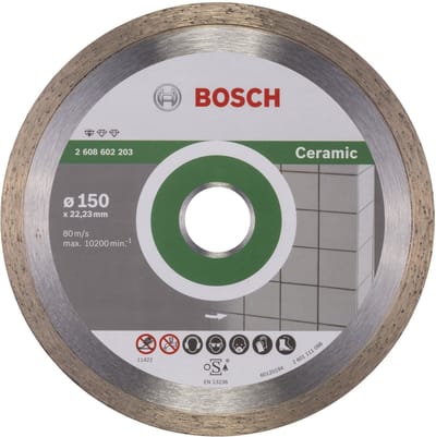 Bosch - Diamantdoorslijpschijf Standard for Ceramic 150 x 22,23 x 1,6 x 7 mm
