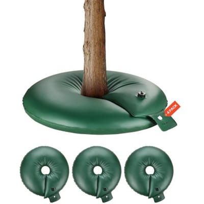 VEVOR Boombewateringsringen, set van 4 75,7L boombewateringszakken, 6-9 uur langzame afgifte, bewateringszak, druppelirrigatiesysteem voor struiken en boomwortels