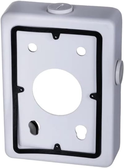 Kabeldoos - Opbouwdoos - Buitenbeveiliging - Waterdicht Aluminium - 16cm Hoog - Zwart