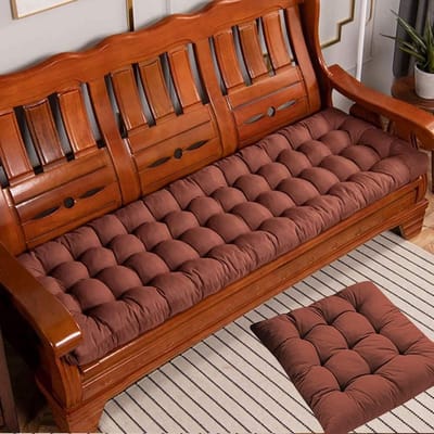 Tuinbank Zitkussen - Bank Kussen - Buiten Zitten - Extra Dik - 170x55cm - Bruin