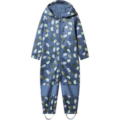 LUPILU Kinder softshell regenpak (Blauw/print, 86/92)