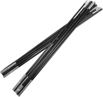 Tentstokken Set - Reserve Stokken - Outdoor Kamperen - Glasvezel Materiaal - 55cm Lengte - Zwart