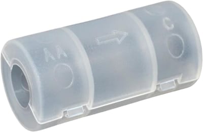 Batterij Omvormer - Adapter Container - Energie Omzetten - Lichtgewicht Compact Design - 5x2.5x2.5cm - Transparant