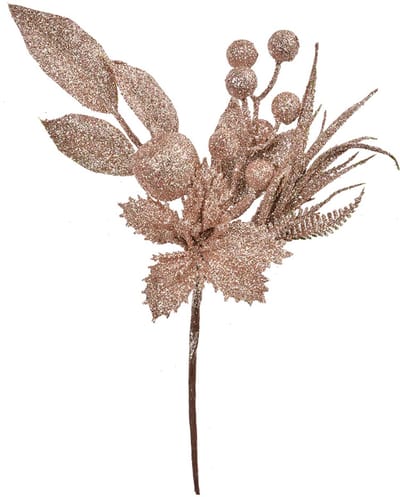 Clayre & Eef Decoratie Tak 25 cm Roze Kunststof
