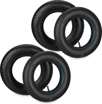 kruiwagenband met binnenband - set van 2 - 3.50-8" - luchtband - profiel - tot 154 kg