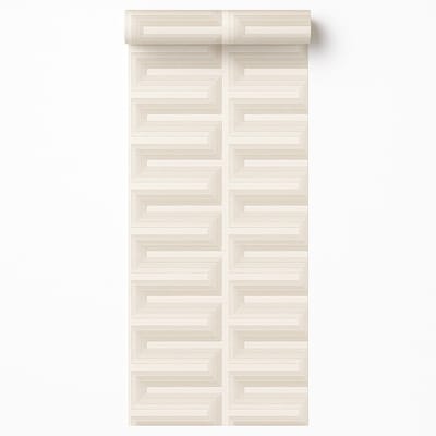 Dutch Wallcoverings - Renaissance - Grecian Key Cream - Vliesbehang - 10m x 53cm - RE521071