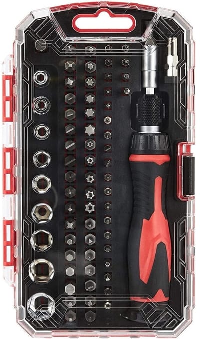 Famanu – 73-delige magnetische ratel- en precisieset – Professionele gereedschapset voor elektronica