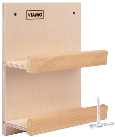 Houten Brillenrek voor Sauna - Voor 2 Brillen, Mobiele Telefoon of Sieraden