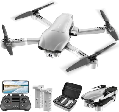 LUXWALLET Nocchi Lite - 30 KM/h - 230 Gram - 2.4Ghz WiFI Drone (300 meter) - Camera - Live Video + 2 Accu + Opbergcase