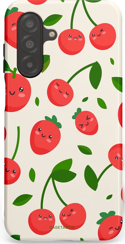 Casetastic Hoesje Geschikt voor Samsung A26 - Stijlvolle Beschermende Duo-layer Case - Knappe Kers