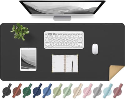 Antislip Leren Bureaumat - Waterdichte Bureaubeschermer voor Bureau en Laptop 80x40CM