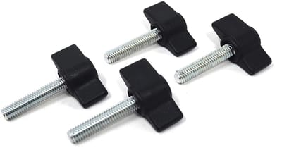 SPHProducts - Vleugelschroef - Kunststof en Staal - M4 x 28 mm - Voor Meubels en Apparatuur - Gemakkelijk te Monteren - 4 Stuks