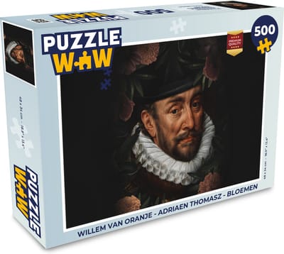 Puzzel Willem van Oranje - Adriaen Thomasz - Bloemen - Legpuzzel - Puzzel 500 stukjes