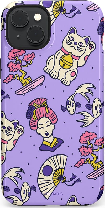 Casetastic Hoesje Geschikt voor Apple iPhone 15 Plus Magsafe - Stijlvolle Beschermende Duo-layer Case - Bonsai