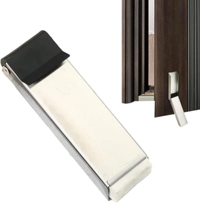 Deurwig - Klapdeurhouder - Deuren Open Houden - Magnetisch Zuigontwerp - 265 cm - Zilver