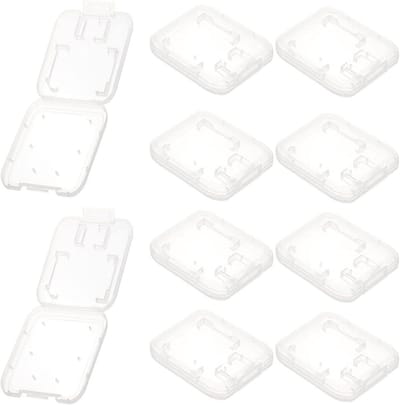 Set van 10 Transparante Opbergdoosjes voor SD Kaarten en Geheugenkaarten