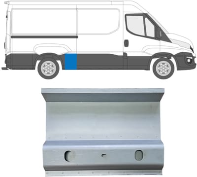 Plaatwerkdeel zijpaneel voor Iveco Daily 2014-2016 / Links = Rechts