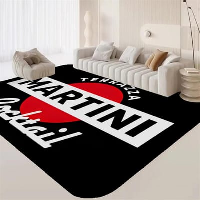 M-Martini Racing logo Kamerkleden Wasbaar Antislip Woonkamer Bank Stoelen Vloerkleed Keuken Alfombra 80*160cm