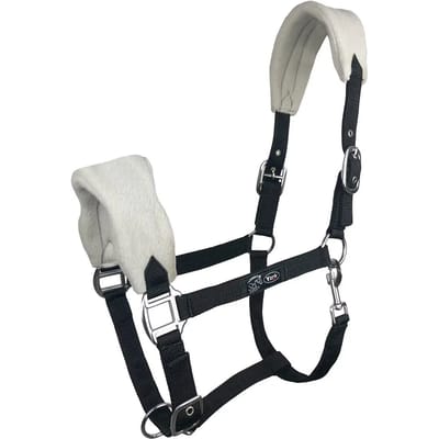 Marco Pony York Halster Met Voering - Zwart Grijs