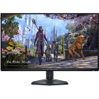 Monitor AW2725QF 27,0 inch NVIDIA G-Sync Compatibel IPS Dubbele Resolutie/4K 180Hz/FHD 360Hz/16:9/DP/HDMI/USBC/USB/3J zwart