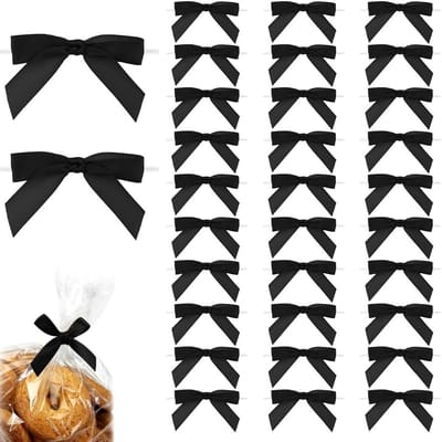 30 Stuks Kleine Strikken van Satijn 7cm - Voor Cadeaus, Knutselen en DIY Projecten met Vooraf Gemaakte Strikken