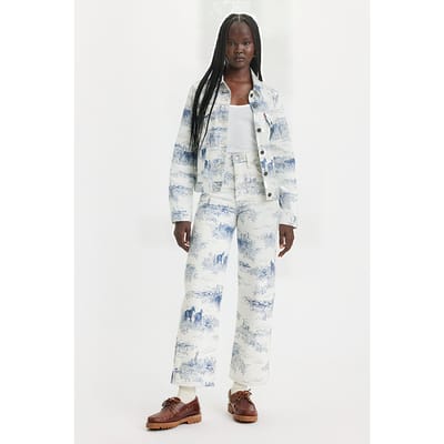 Levi's Ribcage Straight Jeans Pant White Maat: W23L27 | Straight Jeans Outlet | Dames | Wit