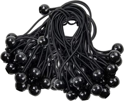 Rubberen Spanners met Bal voor Tenten en Zeilen - 25 Stuks van 15 cm - Stretch Tensioners en Expander Lussen voor Tentbevestiging en Outdoor Gebruik