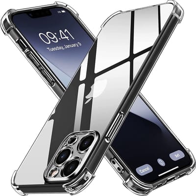 Hoesje voor iPhone 13 PRO backcover Shockproof siliconen Transparant