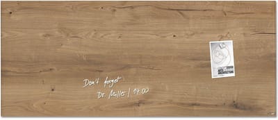 Sigel glasmagneetbord - Artverum - 130x55cm - Natural Wood - SI-GL247