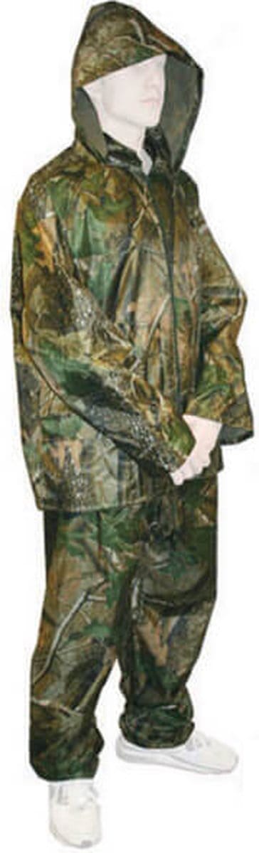 NGT - Quick-On Suit Regenpak Camouflage - Inclusief opbergtas - Maat M