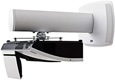 Projector Beugel - Wandmontage Houder - Thuisbioscoop Inrichten - Stevig Aluminium Ontwerp - 680 mm Diepte - Wit