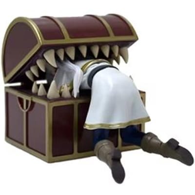 Frieren Beyond Journey's End Frieren Schatkist Monster Anime Figuur Schattig Speelgoed Varen Noodle Stopper Actiefiguur gray