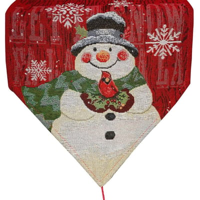 Kerst Tafel Loper Sneeuwpop Sneeuwvlok Tafel Loper voor Kerst Vakantie Feest Keuken Eetkamer gray