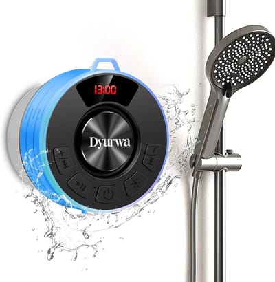 Draagbare Bluetooth Speaker - Mini Geluidsbox - Douche Muziek - IP7 Waterdicht - 10 Uur Batterij - Blauw
