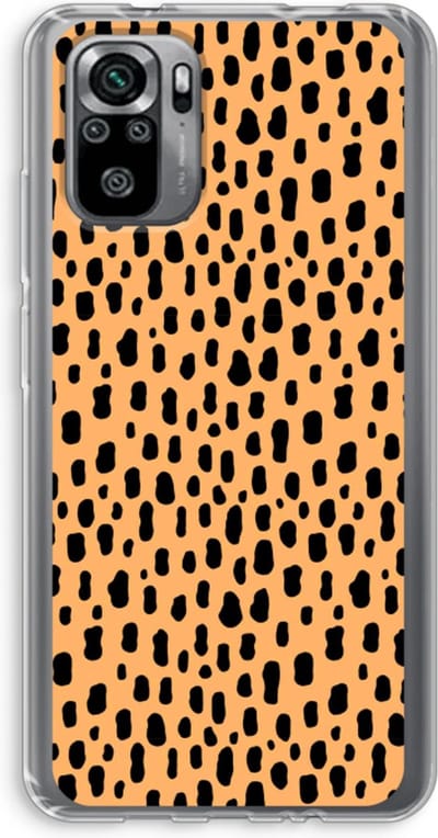 Case Company® - Hoesje geschikt voor Xiaomi Redmi Note 10S hoesje - Panter - Soft Cover Telefoonhoesje - Bescherming aan alle Kanten en Schermrand