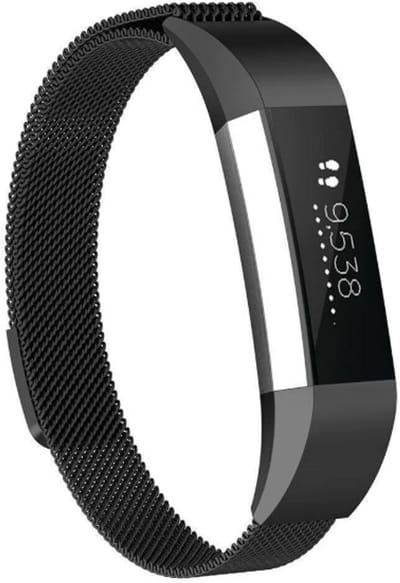 Go Go Gadget - Smartwatch Bandje - Geschikt voor FitBit Alta - Magneetsluiting - Maat S/M - Zwart