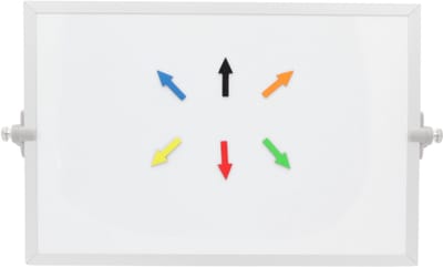Magnetisch symbool pijl 1,2x3 cm gemengd