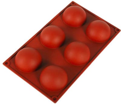 Jumada's - Siliconen Bakvorm Halve Bollen - Halfrond Rond - 6 Stuks - Bakvormen