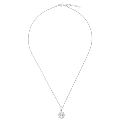 Orphelia ZH-7305 - Hanger Flower + ketting - Zilver 925 - Zirkonia - 2 cm
