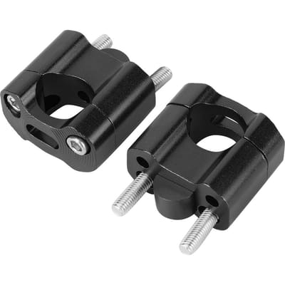 Paar 22mm28mm 18in 78in Motorfiets Stuur Montage Klemmen Verhoger Adapter CNC Aluminium LegeringZwart black
