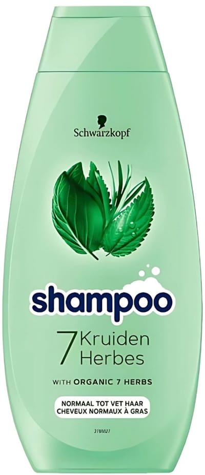 Schwarzkopf - Shampoo - 7 Kruiden - Normaal tot Vet haar - 400 ml