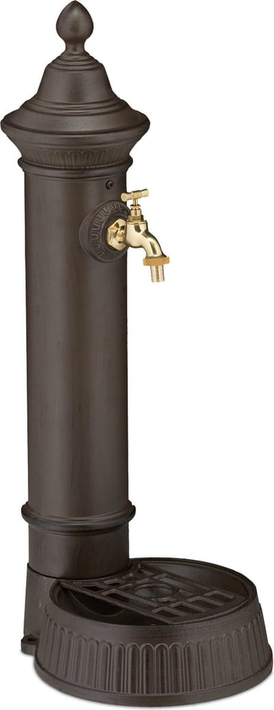 waterzuil - met kraan - putje - 72 x 26 x 31 cm - tuin
