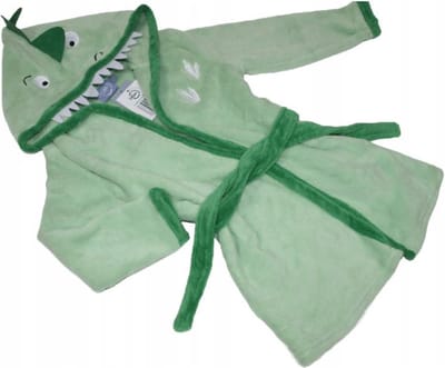 Badjas Kind - Maat 98/104 - Krokodil - Ultra Zacht en Warm - Fleece