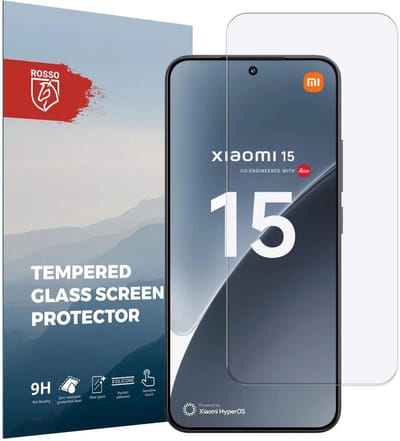 Rosso Screen Protector Geschikt voor Xiaomi 15 | 9H Tempered Glass | Glasplaatje | Beschermlaag | Beschermglas | 9H Hardheid