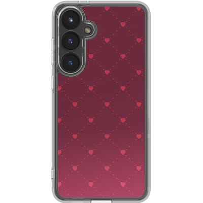 imoshion Hoesje - Geschikt voor Samsung Galaxy S24 FE - Design hoesje - Crush Check Coral Dust