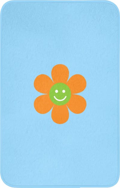 WC mat 50x80 cm - Antislip - Bloem - Smiley - Kleurrijk - Toiletmat - Vloermat - Douchemat - Toilet tapijt - Toiletmatten
