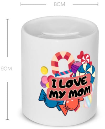Akyol - moeder cadeau - Spaarpot - Moeder - met opdruk - moeder cadeau - moeder cadeautjes - moederdag cadeau - moeder cadeautjes verjaardag - liefste mama | mama - leuk kado om te geven | - 350 ML inhoud