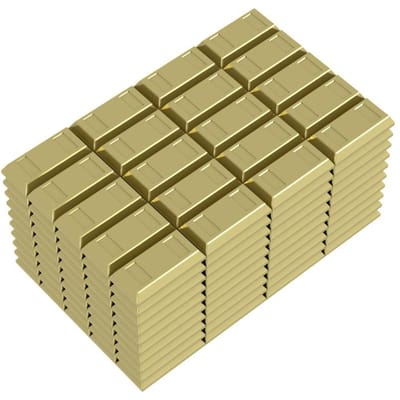 Miljonair Geld Dollar USD MOC Bouwstenen Speelgoed voor Kinderen Verzameling Rollenspel Cadeau Jongen Decoratie 50PCS goud
